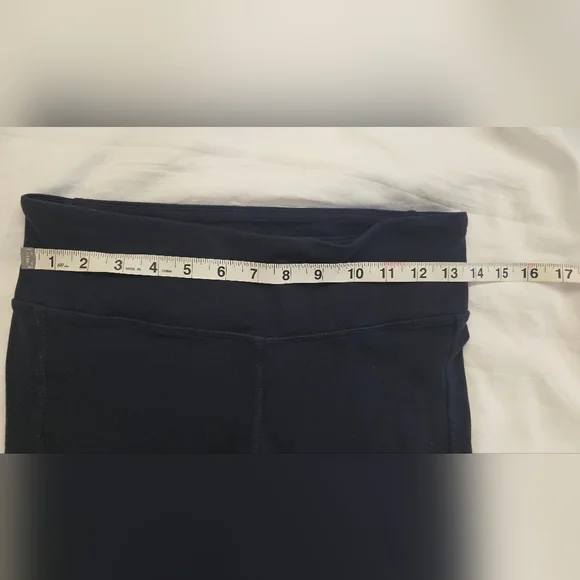 ALO Womens Navy Blue Athletic Leggings Compression Size M, Slight Piling - Picture 10 of 12